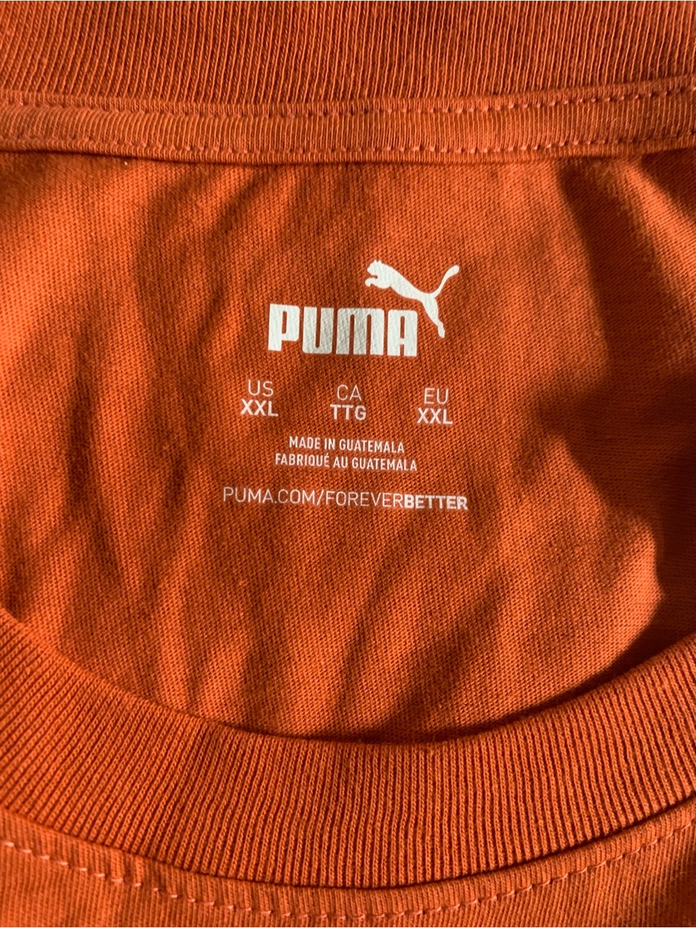 Puma Men's Bright Orange Crewneck Sweatshirt